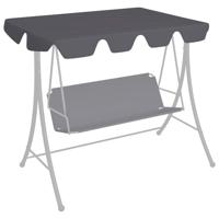 VidaXL Vervangingsluifel voor schommelbank 150/130x105/70 cm antraciet