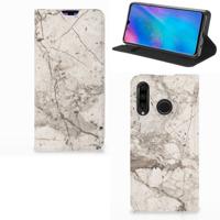Huawei P30 Lite New Edition | Standcase | Marmer Beige