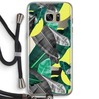 Fantasie jungle: Samsung Galaxy S7 Edge Transparant Hoesje met koord