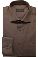ETERNA Comfort Fit Overhemd beige/bruin, Gestructureerd - thumbnail
