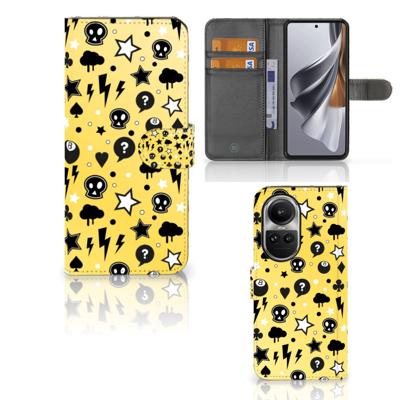 Telefoonhoesje met Naam OPPO Reno10 | 10 Pro Punk Geel Telefoonhoesje met Naam OPPO Reno10 | 10 Pro Punk Geel