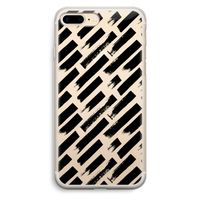 Zwarte vegen: iPhone 7 Plus Transparant Hoesje