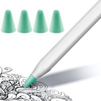 4 STKS antislip Mute slijtvaste NIB cover voor Apple pencil 1/2 (mintgroen) 4 STKS antislip Mute slijtvaste NIB cover voor Apple pencil 1/2 (mintgroen)