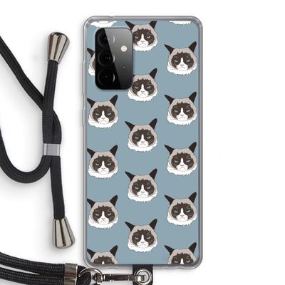 It's a Purrr Case: Samsung Galaxy A72 5G Transparant Hoesje met koord