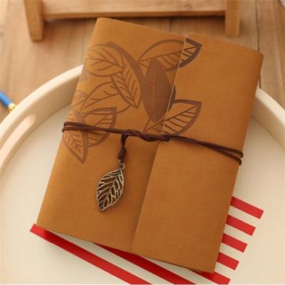 PU lederen Vintage antieke Kraft papier foto albums (kaki)