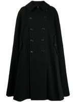 Comme Des Garçons Comme Des Garçons cape croisée à col claudine - Noir