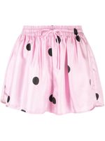 Cynthia Rowley short Alice à pois - Rose