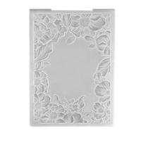 Nellie's Choice • 3d embossing folder frame bloemen 10,6x15cm