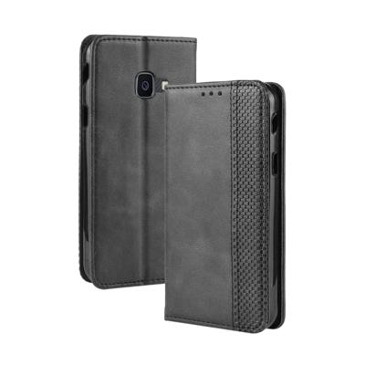 Magnetische gesp retro Crazy Horse textuur horizontale Flip lederen case voor Galaxy Xcover 4s/Xcover 4 met houder & kaartsleuven & fotolijstjes (zwa
