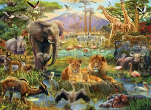 Ravensburger puzzel Dieren v/d Savanne