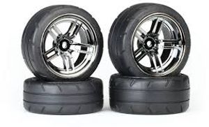 Traxxas Tires & Wheels Assembled, Glued (Split Spoke) (TRX-8375)