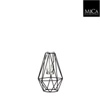 24 stuks! Solo bloem diamant zwart l11xb10xh17 cm Mica Decorations (e) - Mica Decorations-e