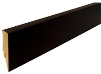 Stijlplint Blok zwartfolie mat 16x58mm - lengte 250cm