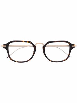 Thom Browne Eyewear lunettes de vue à monture carrée - Marron