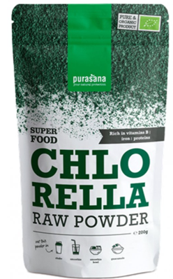Purasana Poeder Superfoods Super Food Chlorella Powder 200gr Purasana Poeder Superfoods Super Food Chlorella Powder 200gr