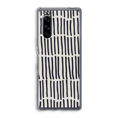 Moroccan stripes: Sony Xperia 5 Transparant Hoesje