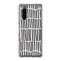 Moroccan stripes: Sony Xperia 5 Transparant Hoesje