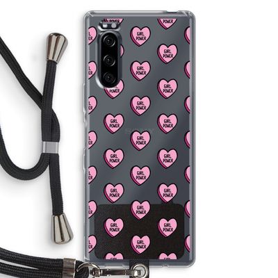 GIRL POWER: Sony Xperia 5 Transparant Hoesje met koord