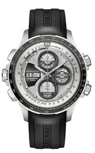 Horlogeband Hamilton H0017772635101 / H600777107 Rubber Zwart 22mm