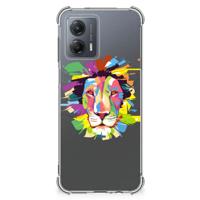 Motorola Moto G53 Stevig | Bumper Hoesje | Lion Color