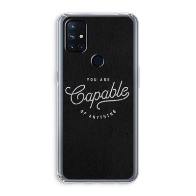 Capable: OnePlus Nord N10 5G Transparant Hoesje