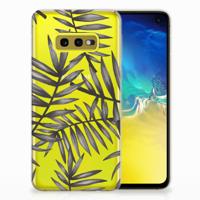 Samsung Galaxy S10e | TPU Case | Leaves Grey