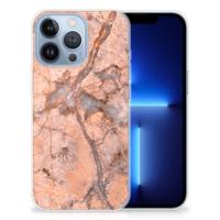 Apple iPhone 13 Pro | TPU | Siliconen hoesje | Marmer Oranje