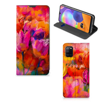 Bookcase Samsung Galaxy A31 Tulips - thumbnail