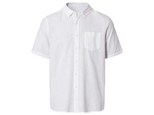 Heren linnen overhemd (XL (43/44), Wit)
