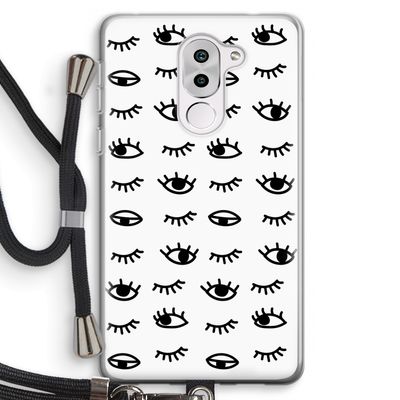 Eye pattern #2: Honor 6X Transparant Hoesje met koord
