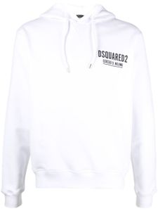 DSQUARED2 hoodie à logo imprimé - Blanc