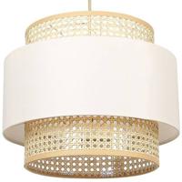 Beliani - YUMURI - Hanglamp - Natuurlijk - Polyester - thumbnail