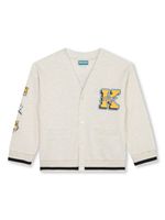 Kenzo Kids cardigan à col v - Tons neutres