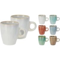 Excellent Houseware Beker aardewerk 220ml set a 2stuks