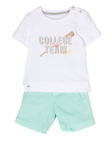 Lapin House ensemble haut-short College Team - Blanc