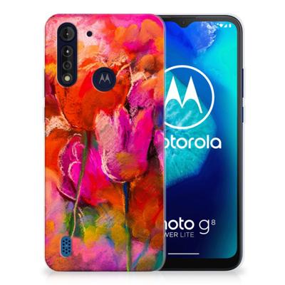 Smartphone hoesje Motorola Moto G8 Power Lite Tulips Smartphone hoesje Motorola Moto G8 Power Lite Tulips