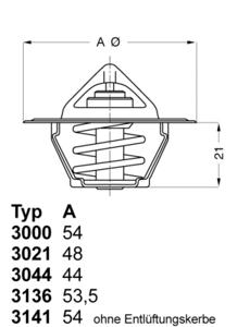 Wahler Thermostaat 3141.87D