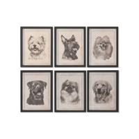 Schilderij Home ESPRIT Kristal Spar 30 x 2,5 x 40 cm (6 Stuks)