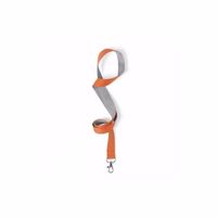 10 lanyards oranje/grijs 2 x 50 cm   -