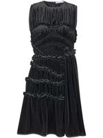 Cecilie Bahnsen robe mi-longue Uki plissée - Noir