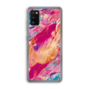 Pastel Echoes: Samsung Galaxy A41 Transparant Hoesje