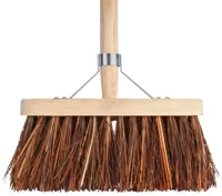 Talen Tools Bezem natuurvezel 29 cm met steel 140 cm