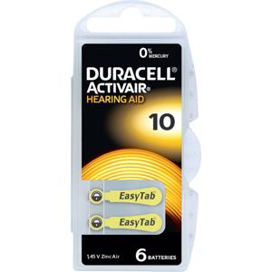 Duracell Batterij voor hoortoestel ZA10 1.45 V 6 stuk(s) 90 mAh Zink-lucht Activair 10