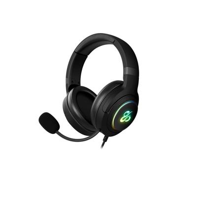 Hoofdtelefoon met microfoon Newskill Sobek 7.1 Zwart