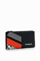 Grote portemonnee met patch - BLACK - U