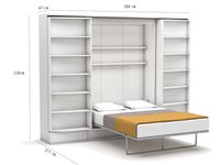 Tweepersoons opklapbed Suit 140 x 200 cm - Geen matras