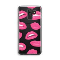 Bite my lip: Samsung Galaxy J8 (2018) Transparant Hoesje - thumbnail