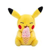 Pokémon pluchen knuffel Pikachu met ijsje - 20 cm