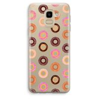 Donuts: Samsung Galaxy J6 (2018) Transparant Hoesje - thumbnail