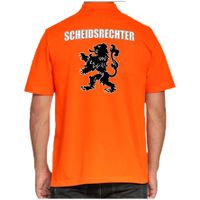 Scheidsrechter Holland supporter poloshirt oranje met leeuw EK / WK voor heren